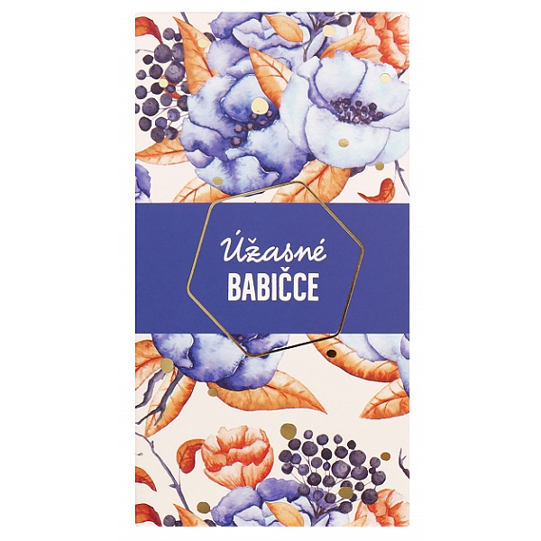 DÁRKOVÁ ČOKOLÁDA s textem Úžasné babičcee - 50g mléčná