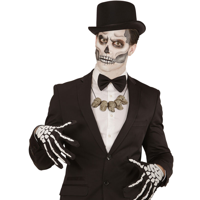 Halloween Death - Náhrdelník s lebkami