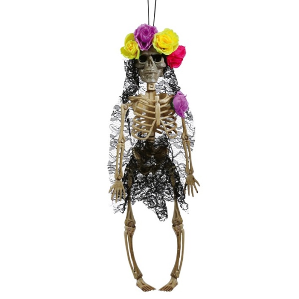 Levně Halloween Dia de los Muertos - Závěsná dekorace nevěsta 40 cm