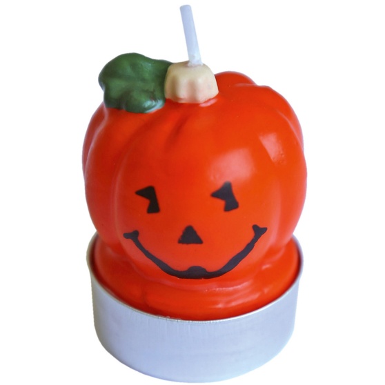 Svíčka halloween čajová Dýně 3ks