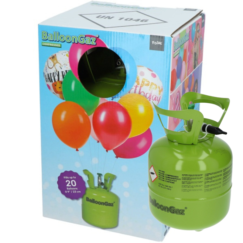 Helium do balónků – na 20 balónků 23 cm