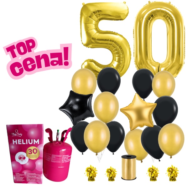 Helium set - balonky k 50 narozeninám