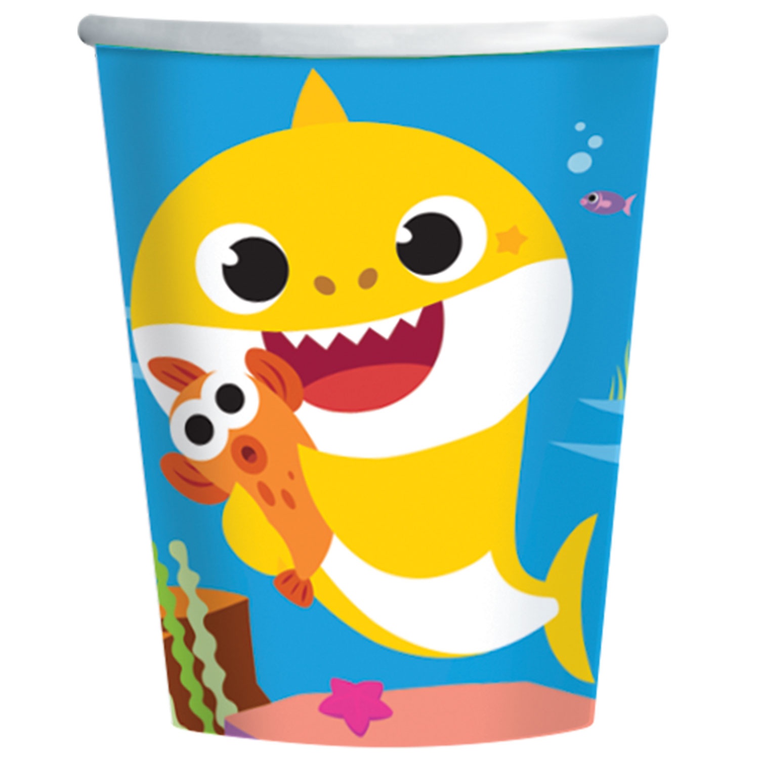 KELÍMKY papírové Baby Shark 250ml 8ks