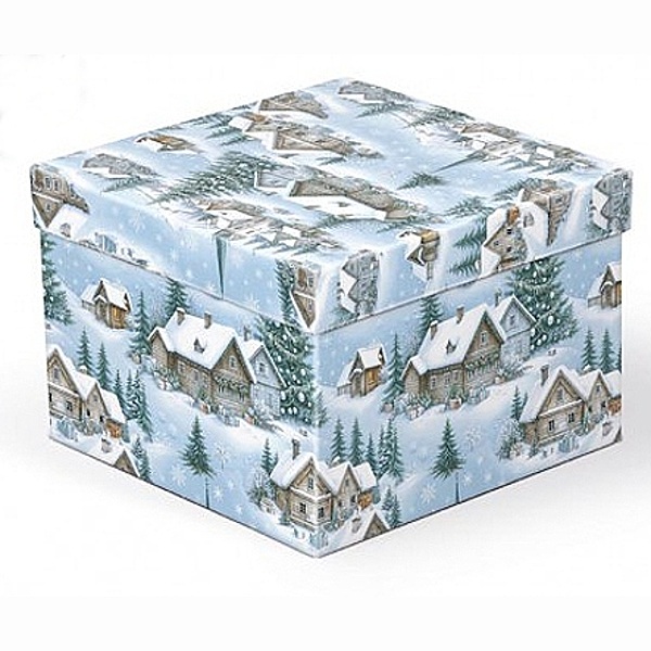 Krabice drkov zasnen krajina G 20 x 20 x 14 cm