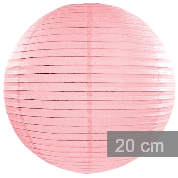 Lampion kulatý 20cm růžový