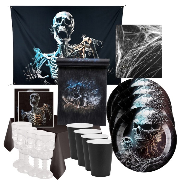 Party set - vzdoba na Halloween ve stylu Horror 44ks