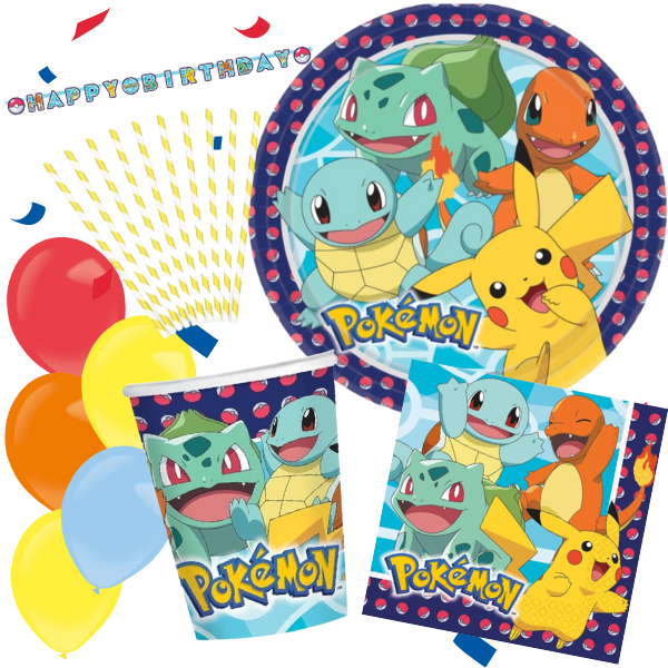 Pokémon party - Set s balonky ZDARMA - pro 8 osob