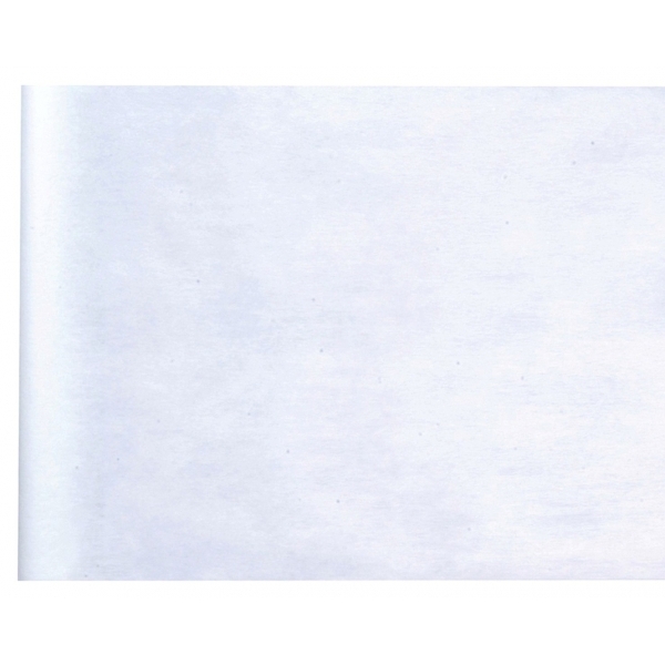 Levně Šerpa / běhoun na stůl - netkaná textilie bílá 10 m x 30 cm