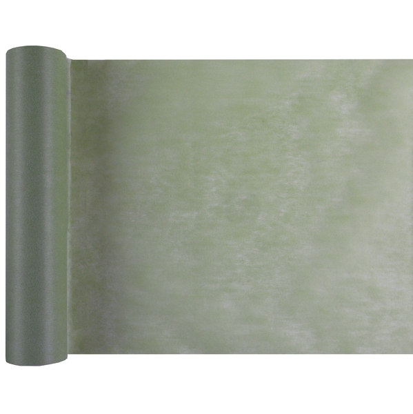Šerpa / běhoun na stůl - netkaná textilie olivová 10 m x 30 cm