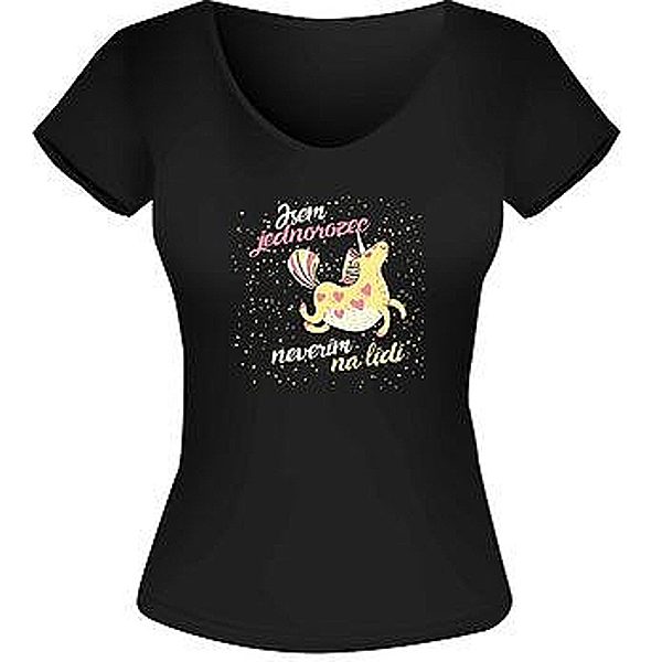 Tričko dámské Jsem jednorožec, nevěřím na lidi M