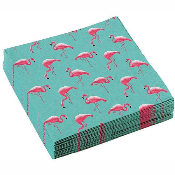 Levně Ubrousky Flamingo Paradise 33X33cm 20ks