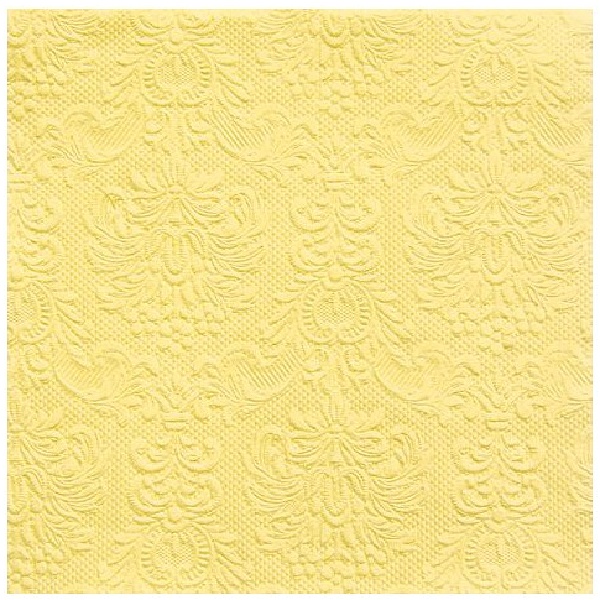 Levně UBROUSKY Elegance sv. žluté vanilka - 33x33cm 15ks