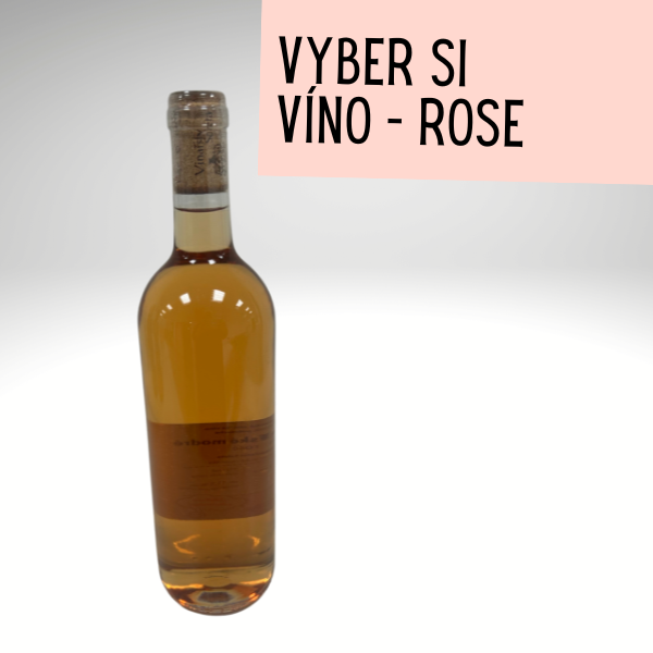 Víno dárkové Rulandské modré rose - bez etikety