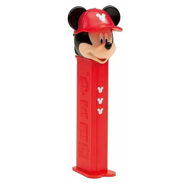 Zásobník na lipo Mickey červený s cukrovinkou
