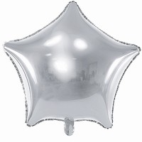 BALÓNEK fóliový Hvězda stříbrná 70cm