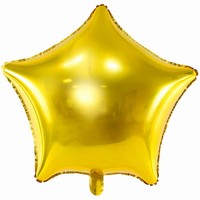 BALONEK fóliový hvězda zlatá 48cm