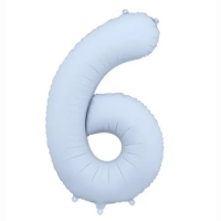 Bal�nek f�liov� ��slo 6 mlhav� modr� 86 cm