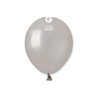 Balónky dekorační stříbrné 13 cm 100 ks