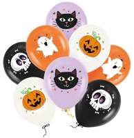 Balónky latexové Halloween mix 30cm 8 ks