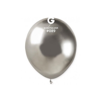 Balónky latexové dekorační chromové stříbrné 13 cm 100 ks