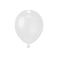 Balónky latexové metalické bílé 13 cm 100 ks