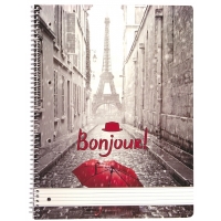 Bonjour Paris - Blok spirálový A4