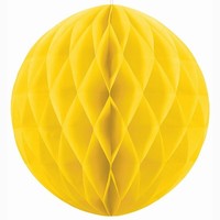 DEKORAČNÍ koule žlutá 10cm