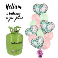 Helium - balnkov buket s kvtinami