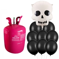 Helium s balonky - kostlivec