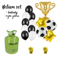 Helium s fotbalovmi bukety