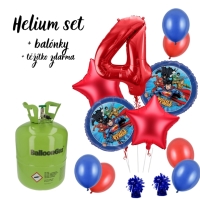Helium set - Vhodn set helia s balonky - Liga spravedlnosti 4