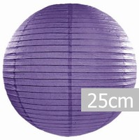 Lampion kulatý 25cm fialový