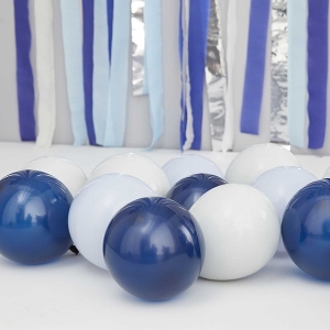 balonkova vyzdoba modre balonky