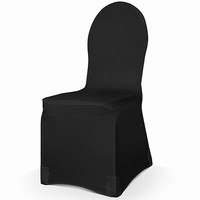 POTAH na židli elastický černý 1ks