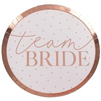 TALÍŘE Team Bride růžové zlato 8ks