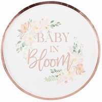 TALÍŘE papírové Baby in Bloom 24cm 8ks