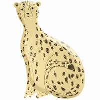 TALÍŘE papírové Safari Gepard 16,5x24,4cm 8ks
