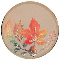 Talíře papírové podzimní listí 23 cm 10 ks