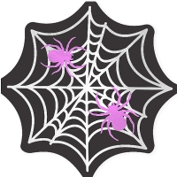 Ubrousky papírové pavučina s pavouky 33x33 cm 10 ks