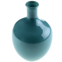 Váza skleněná modrá 8x12 cm