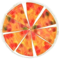Želé mega pizza 120 g 19 cm