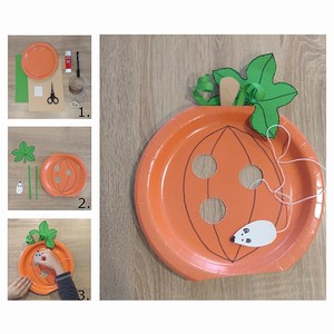 Dekorace z papírových talířků - myška