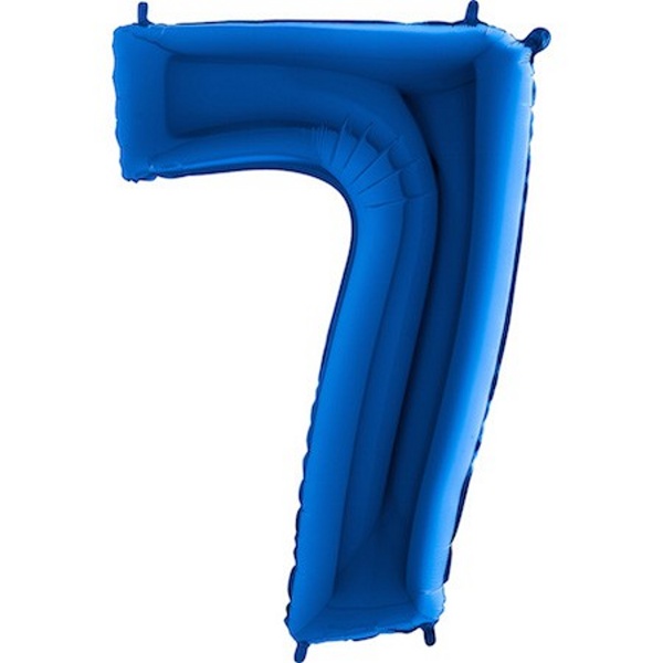 Levně Balónek fóliový číslo 7 modrý 102 cm