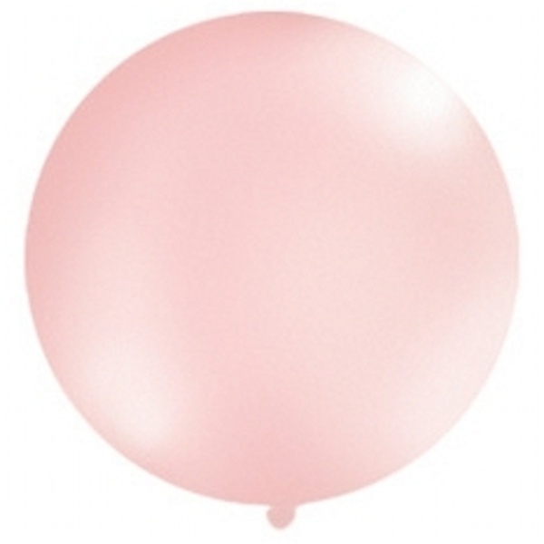 Balón jumbo metalický růžový 1 m