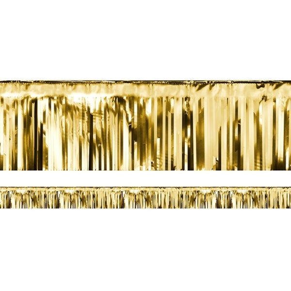 Dekorační závěs fóliový zlatý 1 ks