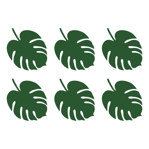 Jmenovky Aloha zelené listy 6ks