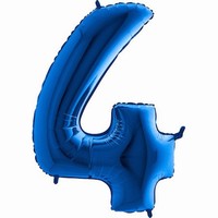 Balón fóliové číslo modré 4