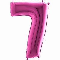 Balón fóliové číslo růžové 7