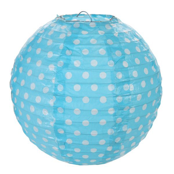 Sada lampionů 20cm azurový 2 ks