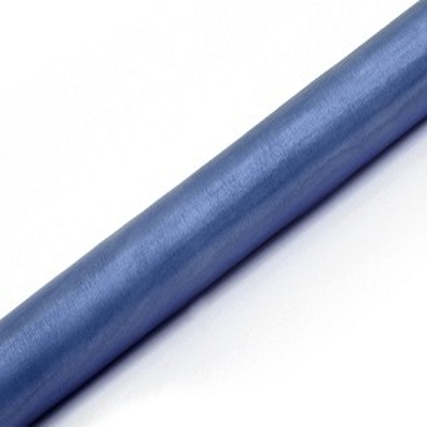 Levně Organza 36cm/9m tmavě modrá